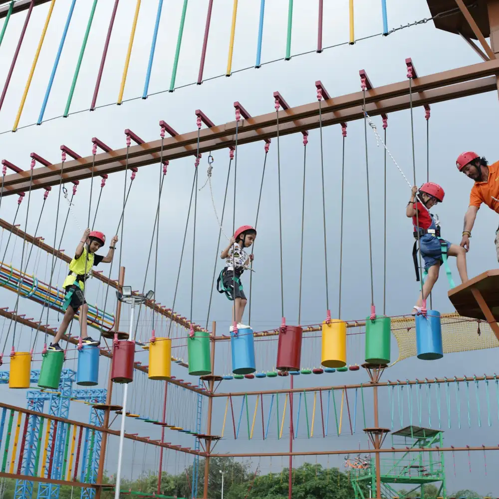 Obstacle Rope Course at Veda Adventures Park Noida - photo 1