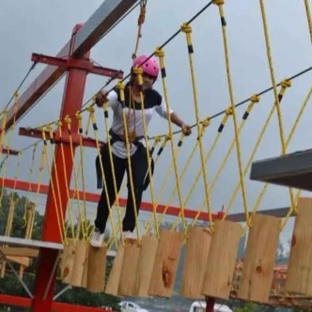 Obstacle Rope Course at Veda Adventures Park Noida - photo 2