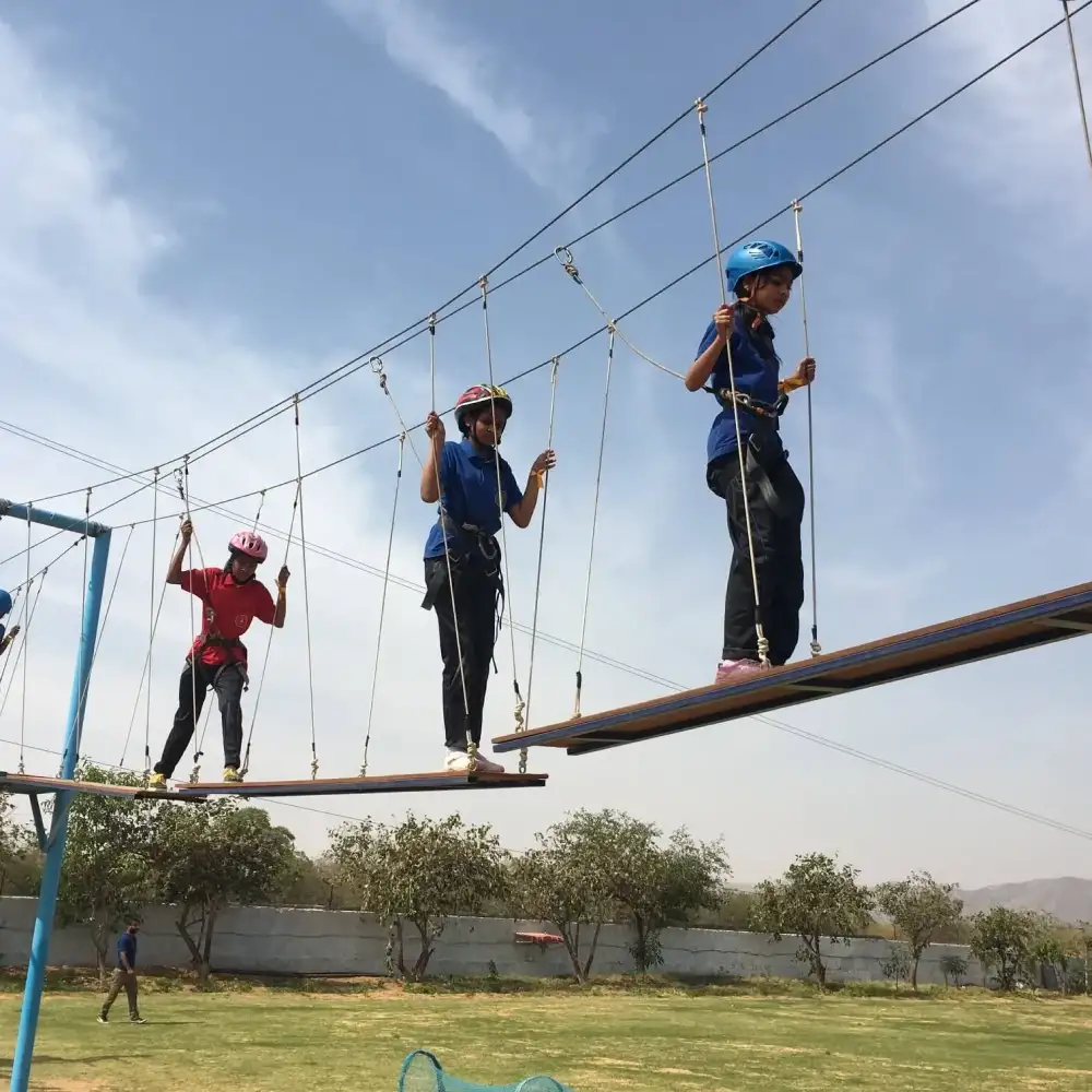 Obstacle Rope Course at Veda Adventures Park Noida - photo 3