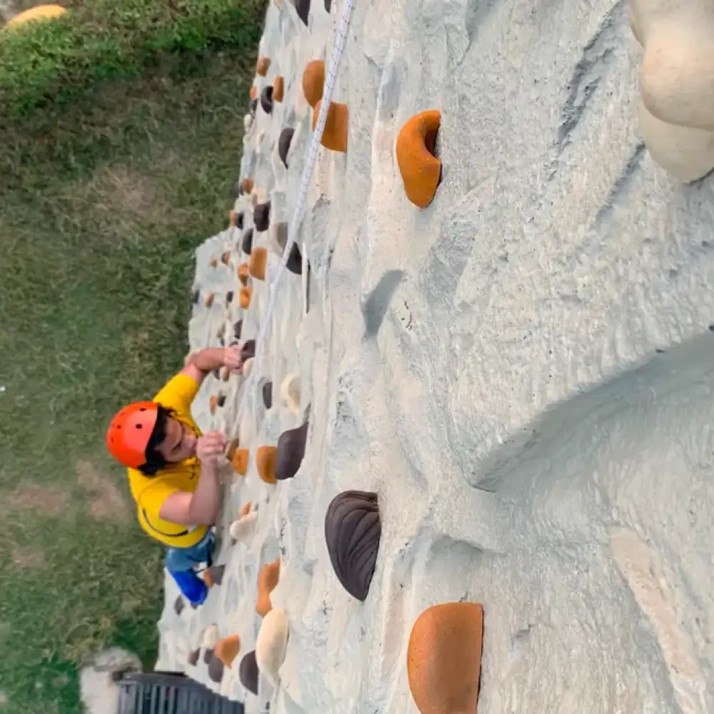 Rock Climbing & Slithering activity at Veda Adventures Park