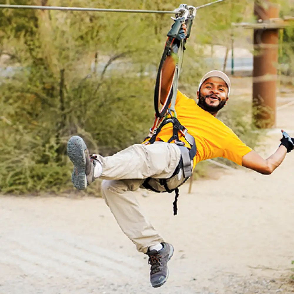 Zipline Ride at Veda Adventures Park Noida - photo 3