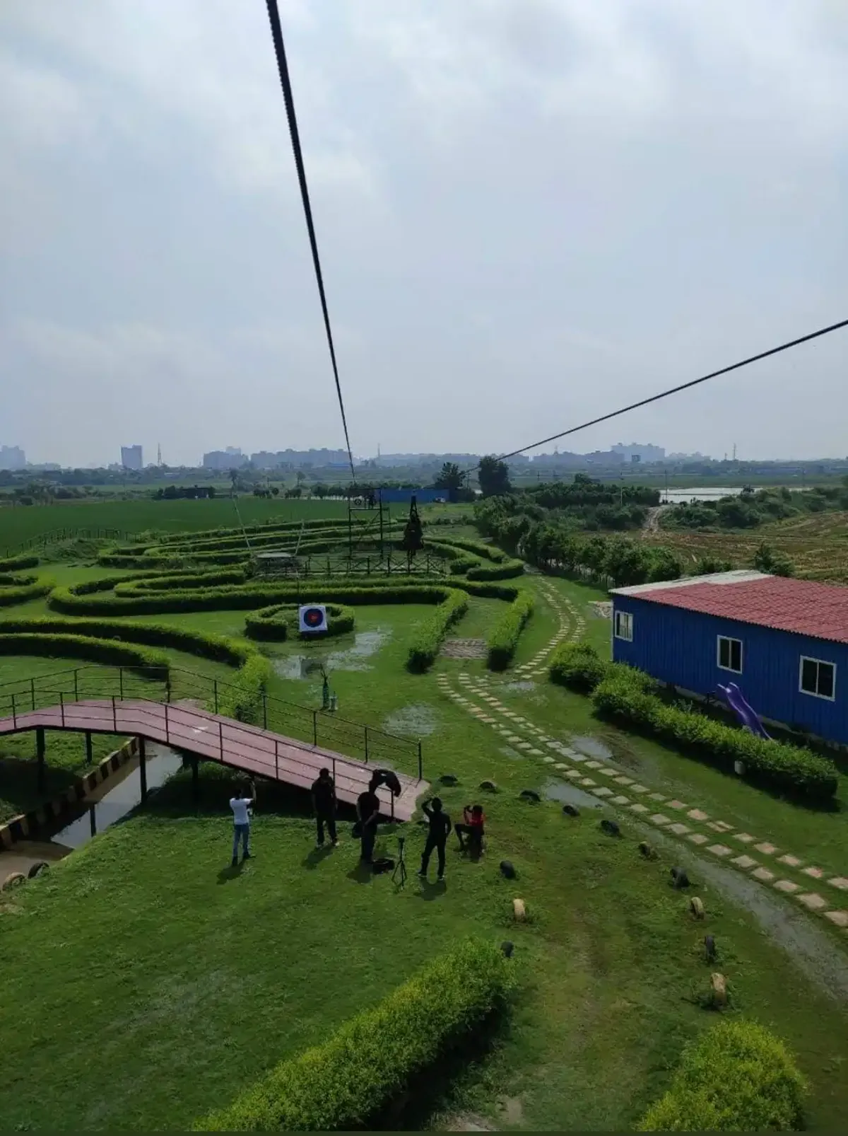 Aerial view of Veda Adventures Park in Sector 150, Noida