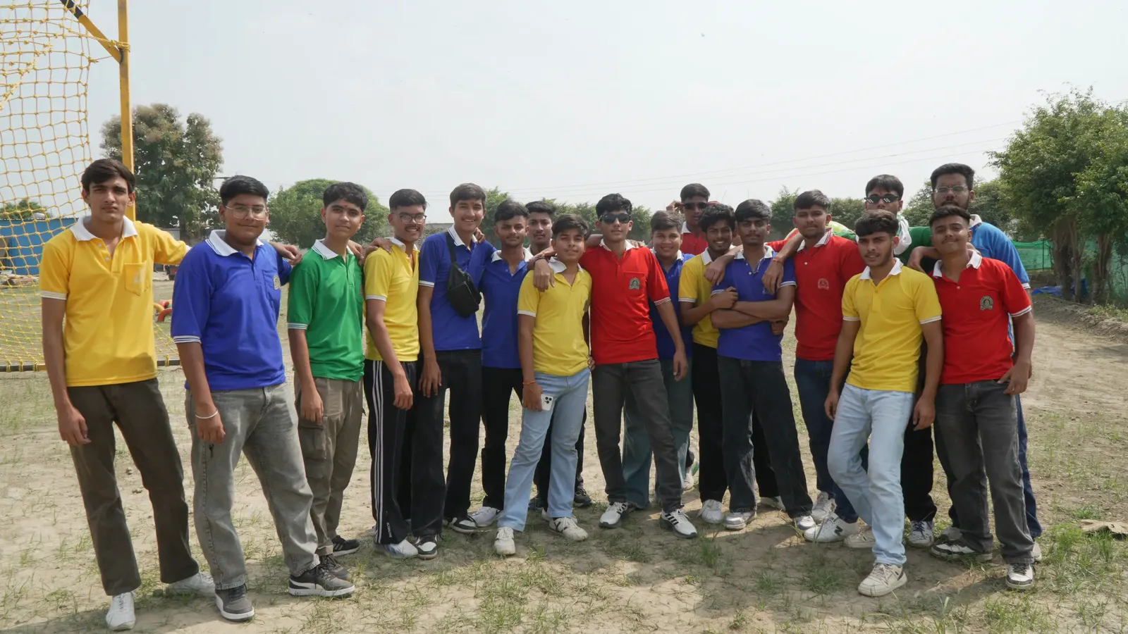 Students on a school trip at Veda Adventures Park in Delhi NCR