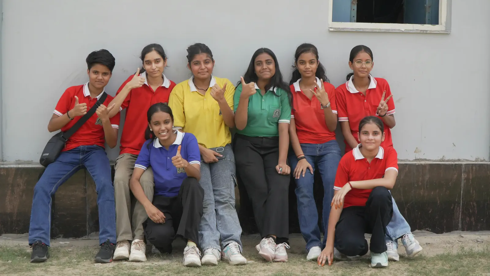School students on their picnic day at Veda Adventures Park near Delhi NCR