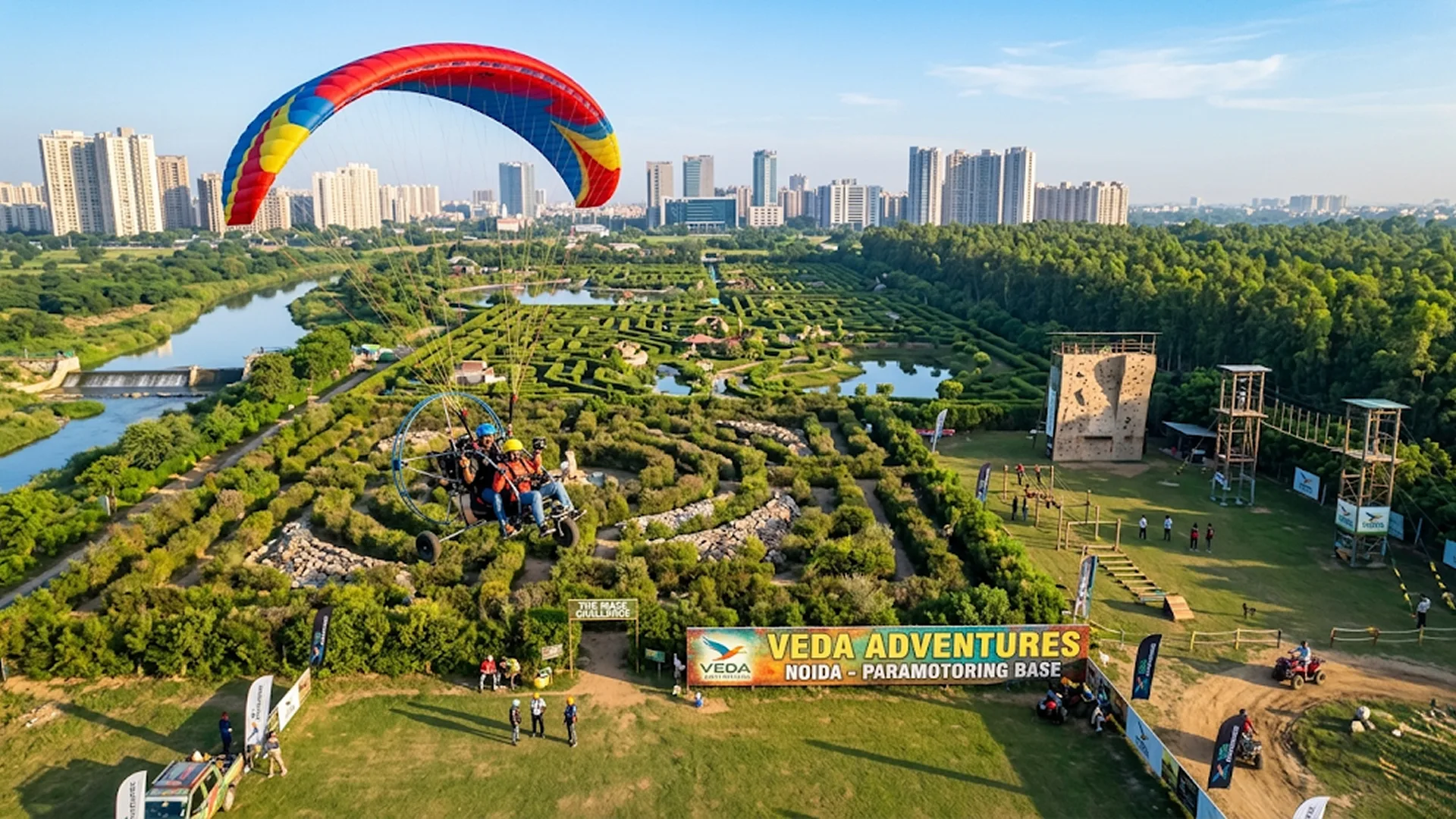 Paramotoring at Veda Adventures