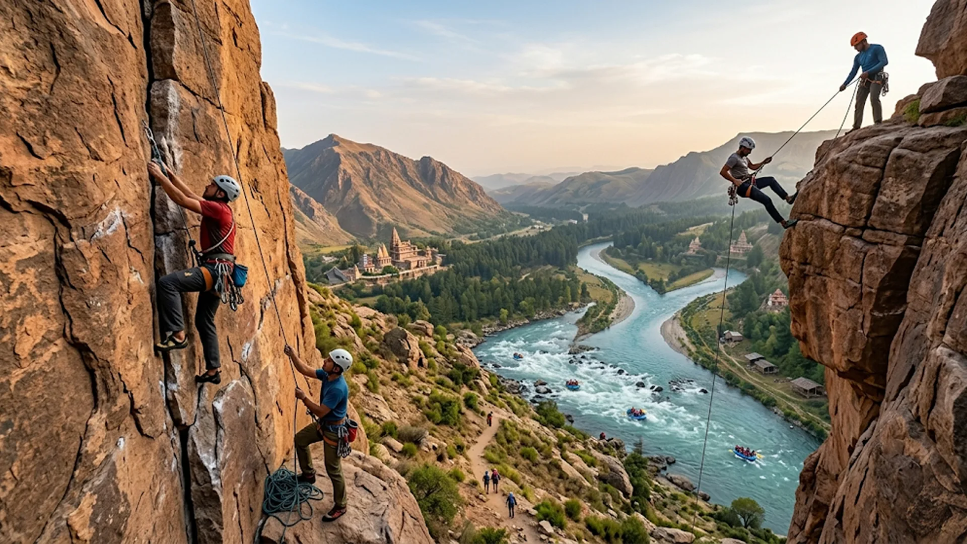 Rock Climbing and Rappelling in the Aravallis
