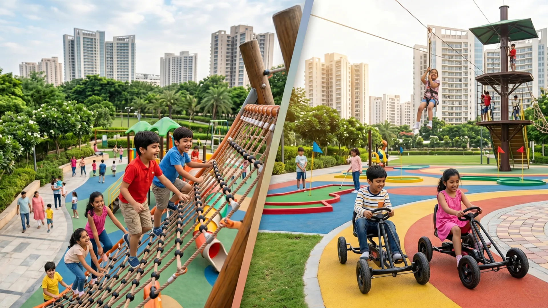 Outdoor fun activities for kids in Noida
