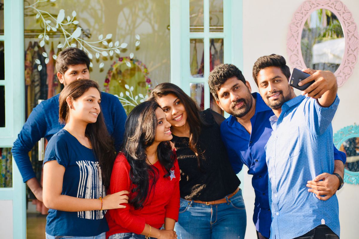 Group of friends enjoying a fun one day outing near Delhi at Veda Adventures Park Noida